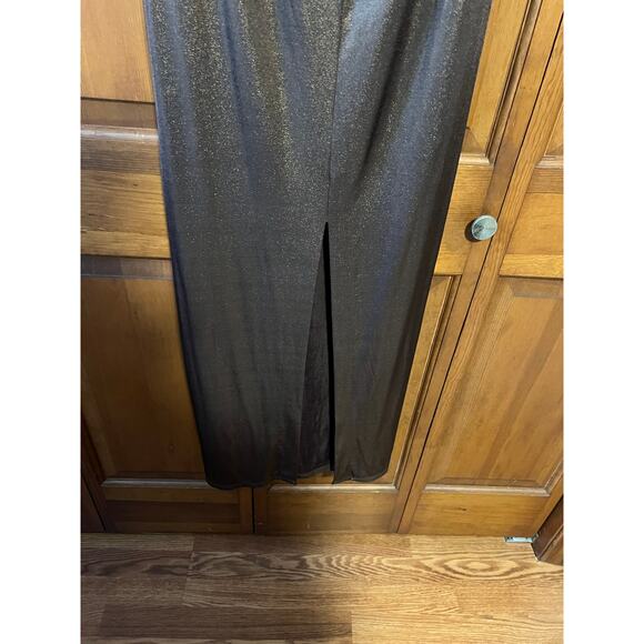 Lauren Ralph Lauren Women's Halter Evening Formal Dress Metallic Bronze Size 14 - Picture 9 of 10